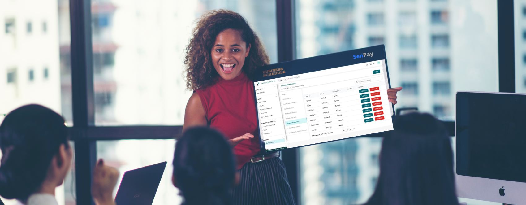 Présentation du back-office SenPay à une équipe